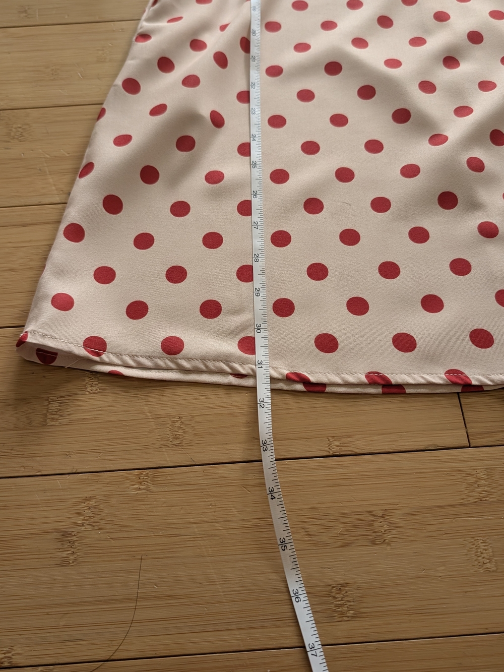 Lisa Says Gah Cream and Red Polka Dot Babydoll Mini Dress - Picture 9 of 10